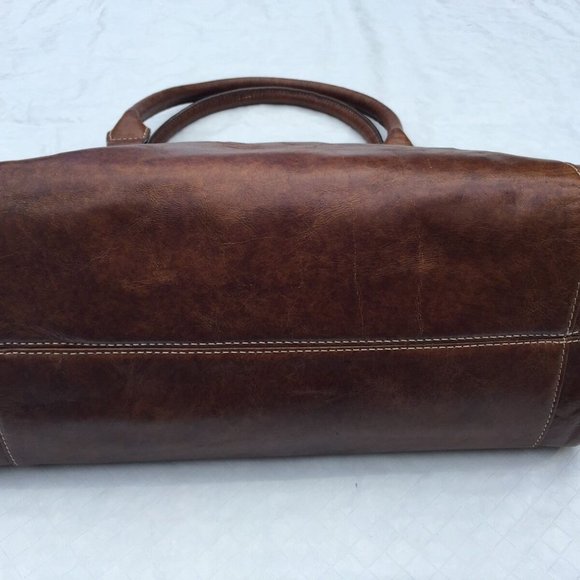 Argentinian Brown Calf Leather*Duffle Bag $1150 - Picture 7 of 8